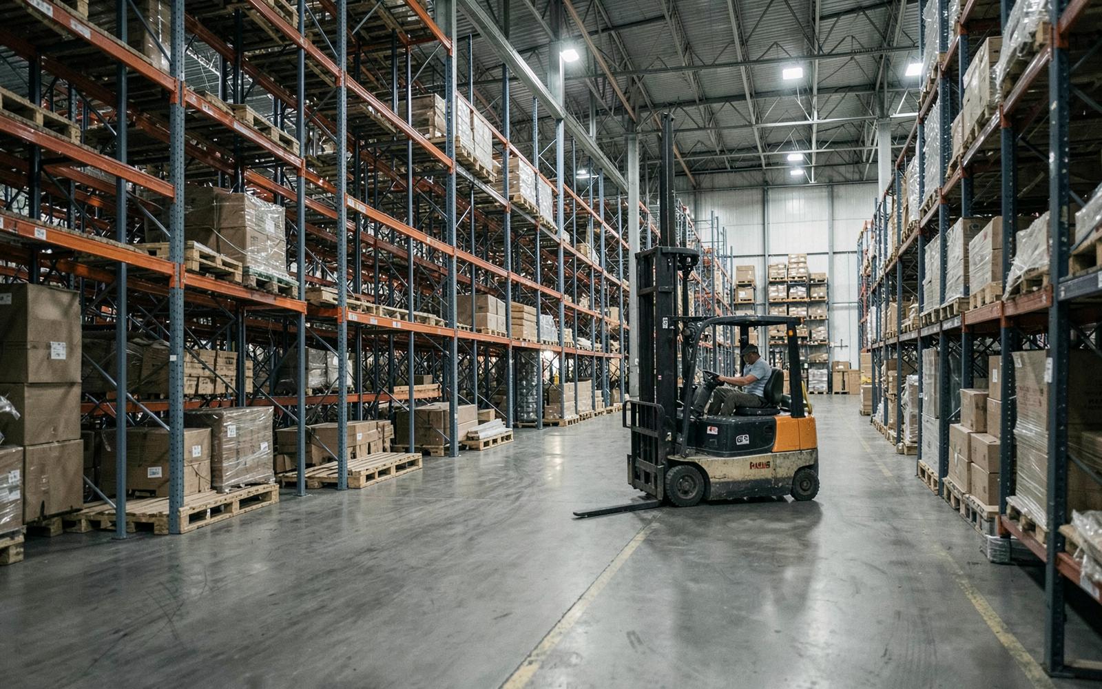 Distribution floor operating on the connected system